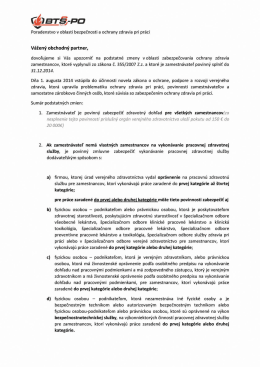Zdravotný dohľad - BTS-PO