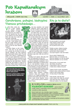Časopis Pod Kapušianskym hradom 4/2013 (PDF: 1290