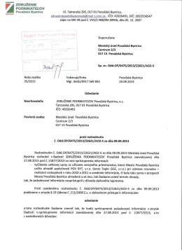 vysvetlenie nesprístupnenia informácií