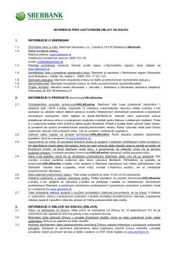 Informácie pred uzatvorením zmluvy na diaľku(pdf; 71,4