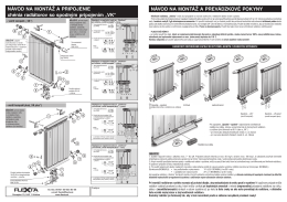 Stiahnite si NÁVOD NA MONTÁŽ A PREVÁDZKOVÉ POKYNY v .pdf