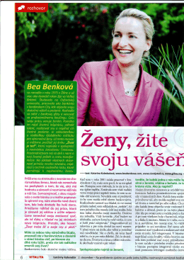 `Bea Bekv&aacute; - divino.sk