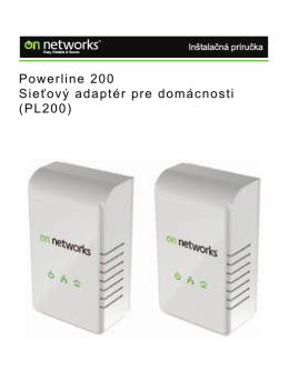 Powerline 200 Sieťový adaptér pre domácnosti (PL200)