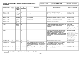 Sumarna tabulka pripomienok k navrhu STN 01