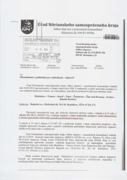 ad Nitrianskeho samosprávneho kraja