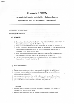 uznesenie z 24.1.2014