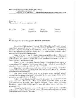 Lov diviačej zveri v poľovn&iacute;ckej sez&oacute;ne 2015/2016