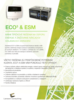 ECO3 & ESM - Larsson Consulting