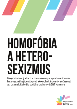 Homofóbia a HETERO- SEXIZMUS