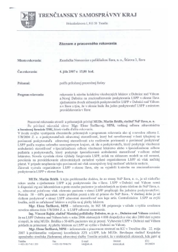 Záznam s pracovného rokovania (PDF 0,9 Mb)