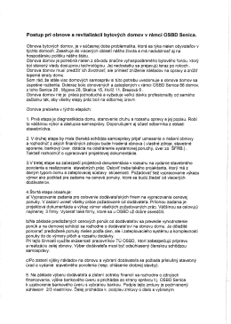 Postup pri obnove a revitaliz&aacute;cii domov