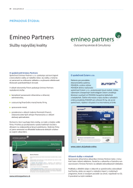 POHODA online v spoločnosti Emineo Partners