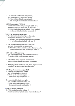 XII. Mamka moja