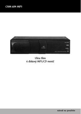 CHM 604 MP3 Ultra Slim 6 diskový MP3/CD menič