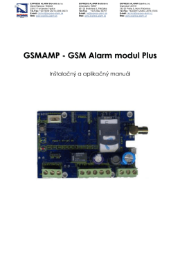 GSMAMP - GSM Alarm modul Plus