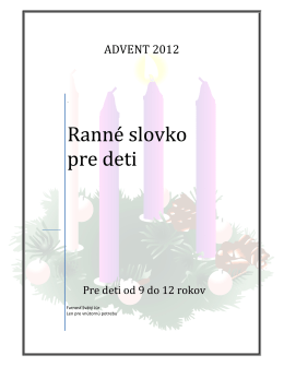 ADVENT 2012 - institutrodiny.sk