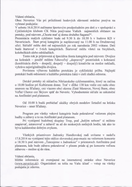 Program hodových slávností