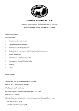 SLOVAKIA BULLTERRIER CLUB - bullterrier club slovakia