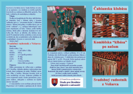 bravčov&eacute; a hov&auml;dzie črev&aacute;. Tenk&eacute; klob&aacute;sy s&uacute; urče n&eacute;