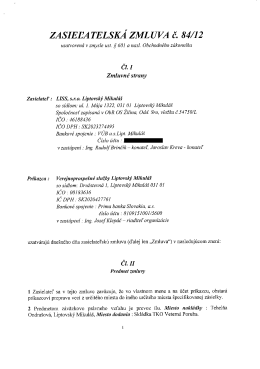 12.10.2012 ZZ LISS,s.r.o. Liptovsk&yacute; Mikul&aacute;&scaron;