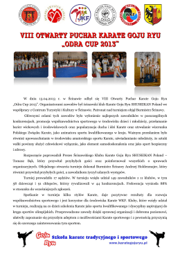 Ranking klubów - Klub Karate Shotokan TORA Legnica