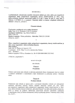 Dohoda - urad prace a soc.veci KN 30.07.2014