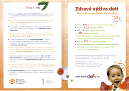 Zdravá výživa detí
