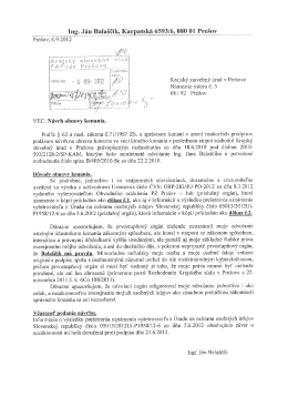 Eng. .lán Balaščík, Karpatská 6Š93/6, 080 0.1 Prešov