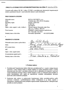 Szerződ&eacute;s a rendfentart&aacute;s biztos&iacute;t&aacute;s&aacute;r&oacute;l