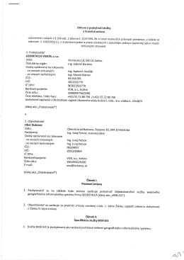 Zmluva o poskytnutíslužby