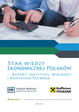 Stan wiedzy ekonomicznej Polaków - Instytut Wolności | Bezpieczna