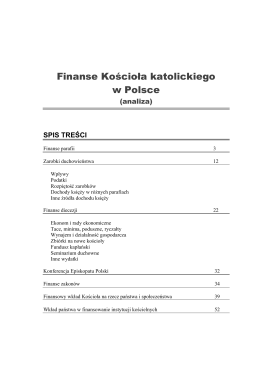 Finanse Kościoła katolickiego w Polsce (analiza)