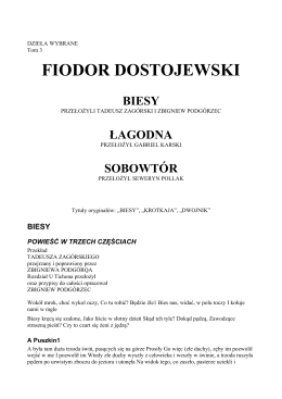 fiodor dostojewski biesy