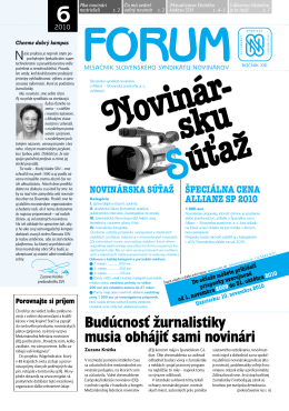 6 - Slovenský syndikát novinárov