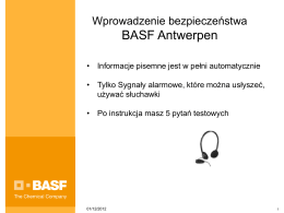 Veiligheidsintroductie BASF Antwerpen