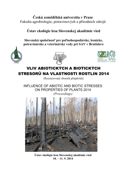 Proceedings - Institute of Forest Ecology