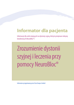 Zrozumienie dystonii szyjnej i leczenia przy pomocy NeuroBloc®
