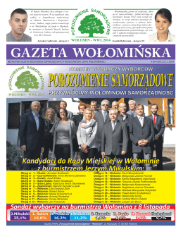 gazeta wołomińska - Komitet Wyborczy Wyborców Porozumienie