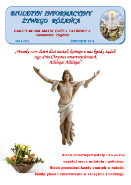 Kwiecień 2014 - Parafia Matki Bożej Fatimskiej