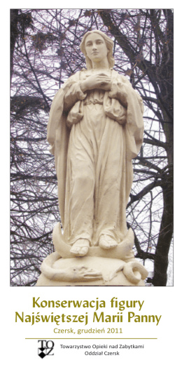 konserwacja figury Najświętszej Marii Panny w Czersku