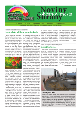 Noviny občanov mesta Šurany