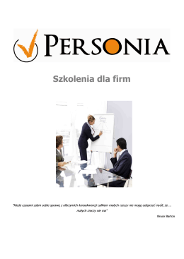 Szkolenia dla firm