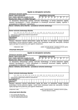 polecenie zaplaty - DKV Euro Service GmbH + Co. KG