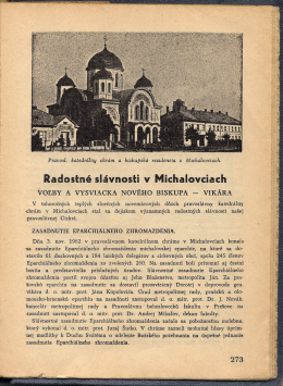 Radostn&aacute; sl&aacute;vnosti v Michalovciach