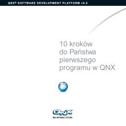 Przewodnik po instalacji QNX 6.5
