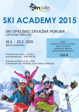 SKI ACADEMY 2015 - Penguin sport club
