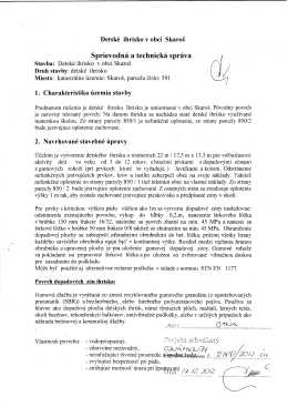 Sprievodn&aacute; a technick&aacute; spr&aacute;va