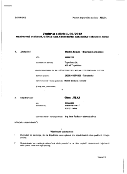 Pasport dopravného značenia na miestnych