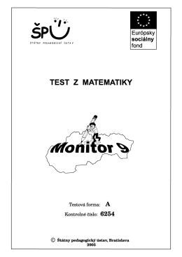 Test z matematiky