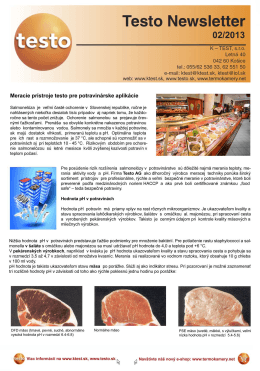 Testo Newsletter 2/2013 - K
